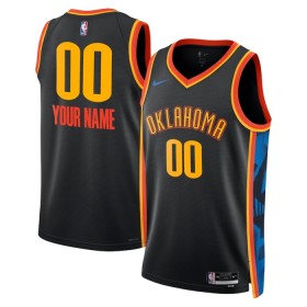 Dres Oklahoma City Thunder Prilagođeni Nike 2024-25 City Edition Crno Swingman